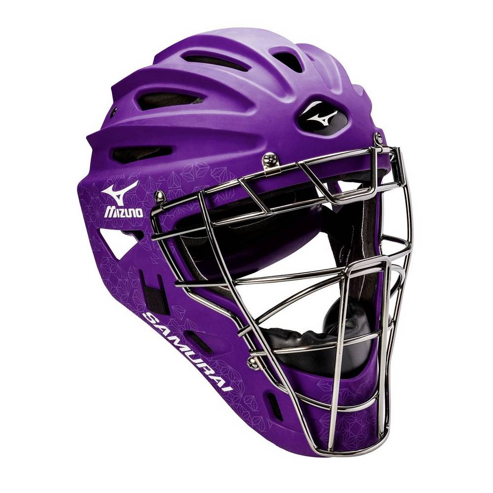 Womens Mizuno Samurai Fastpitch - G4 Softball Catcher’s Helmet Purple Philippines (YBUMJO160)